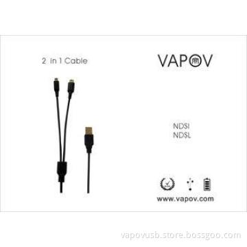 2 in 1 USB  charging cable for Ninten game player NDSL/NDSI